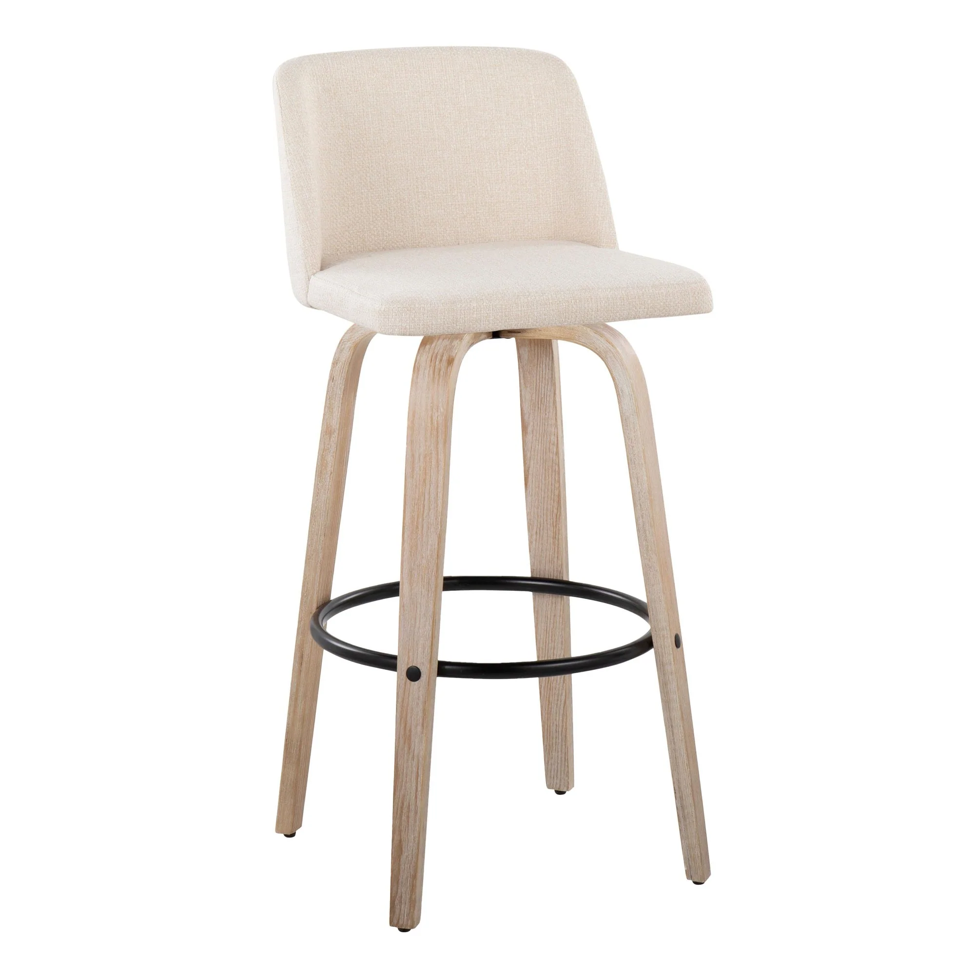 Toriano 26" Fixed Height Counter Stool - Set of 2 Gray By LumiSource - Image 14