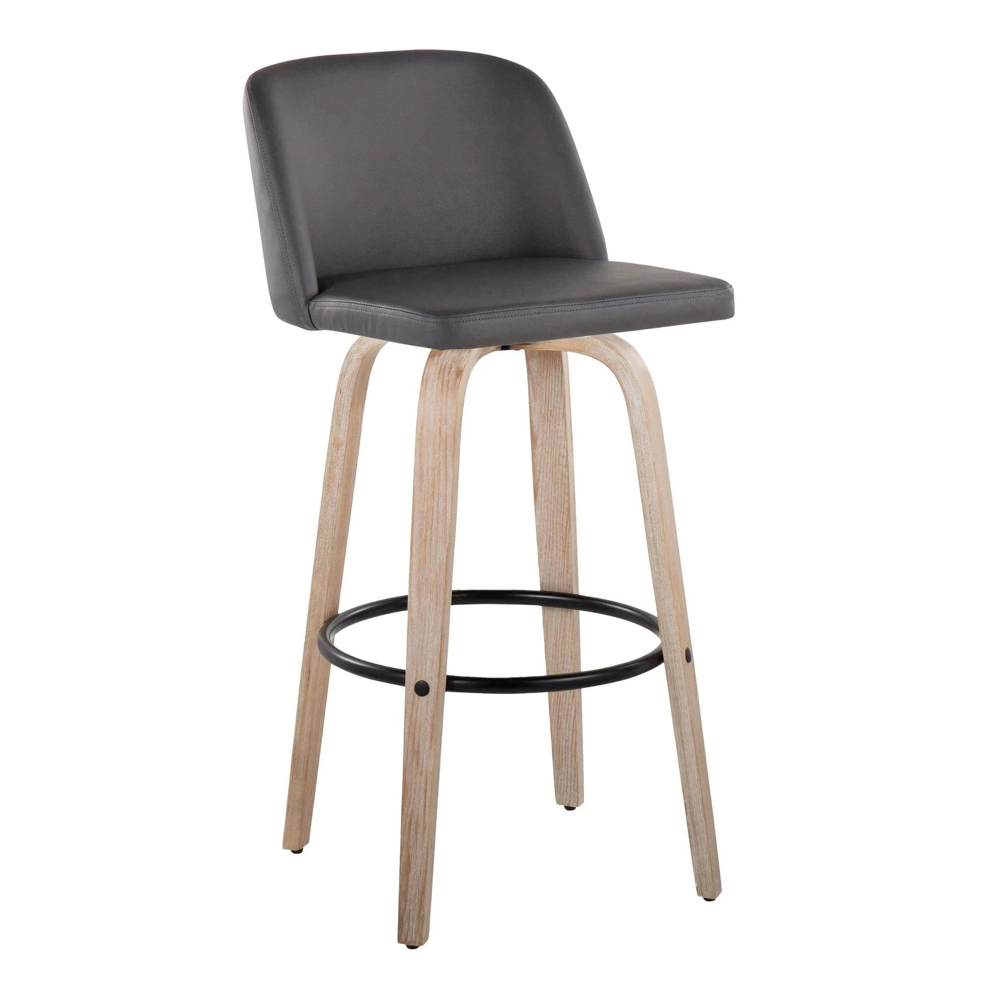 Toriano 26" Fixed Height Counter Stool - Set of 2 Cream By LumiSource - B26-TRNOPU-GRTZQ2 BNCR2 - Image 31
