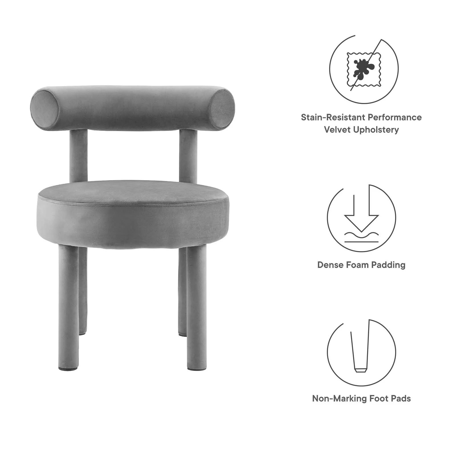 Toulouse Performance Velvet Dining Chair By Modway - EEI-6388 - Image 15