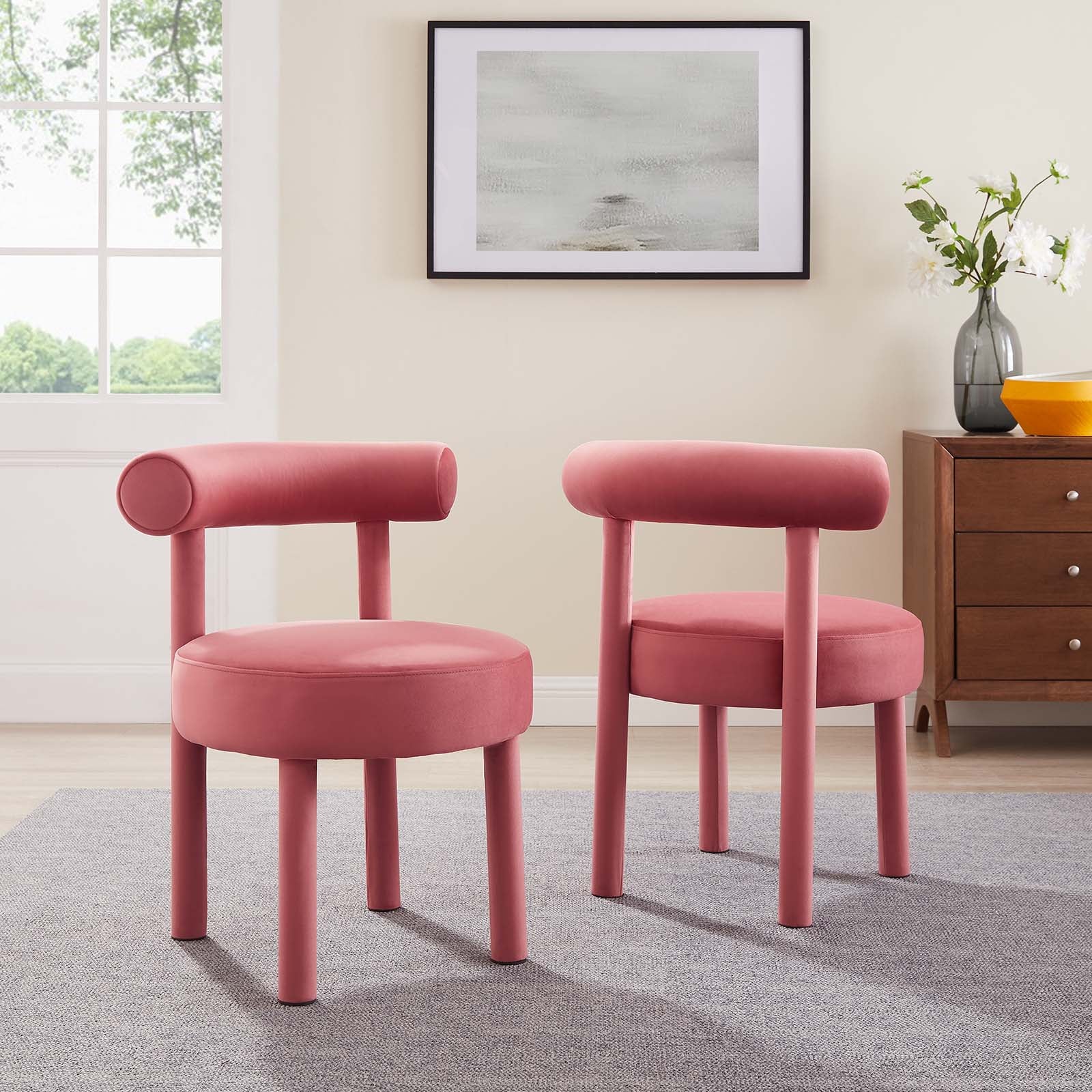 Toulouse Performance Velvet Dining Chair - Set of 2 By Modway - EEI-6706
