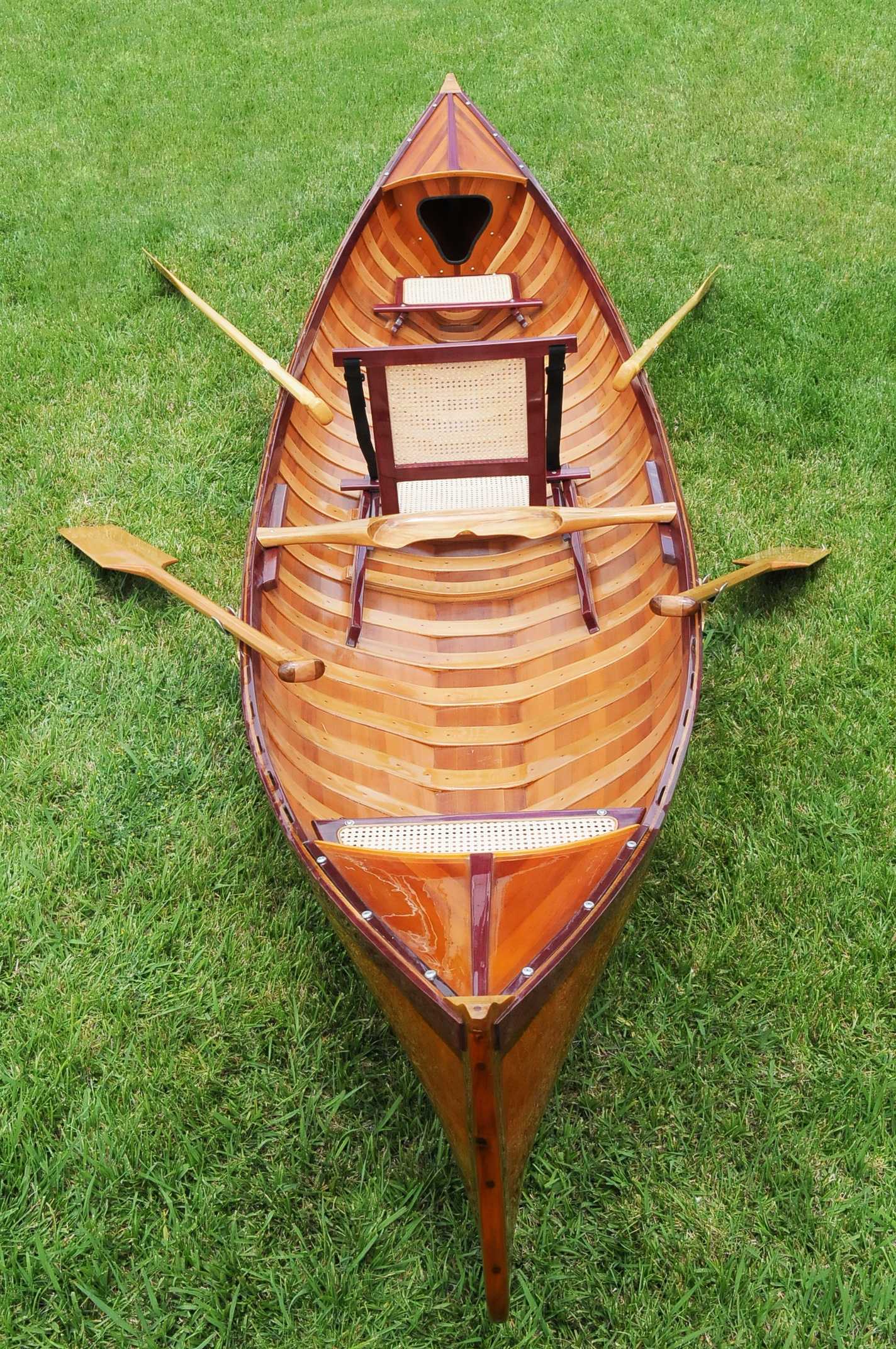 Traditional Wooden Canoe With Ribs By Homeroots
