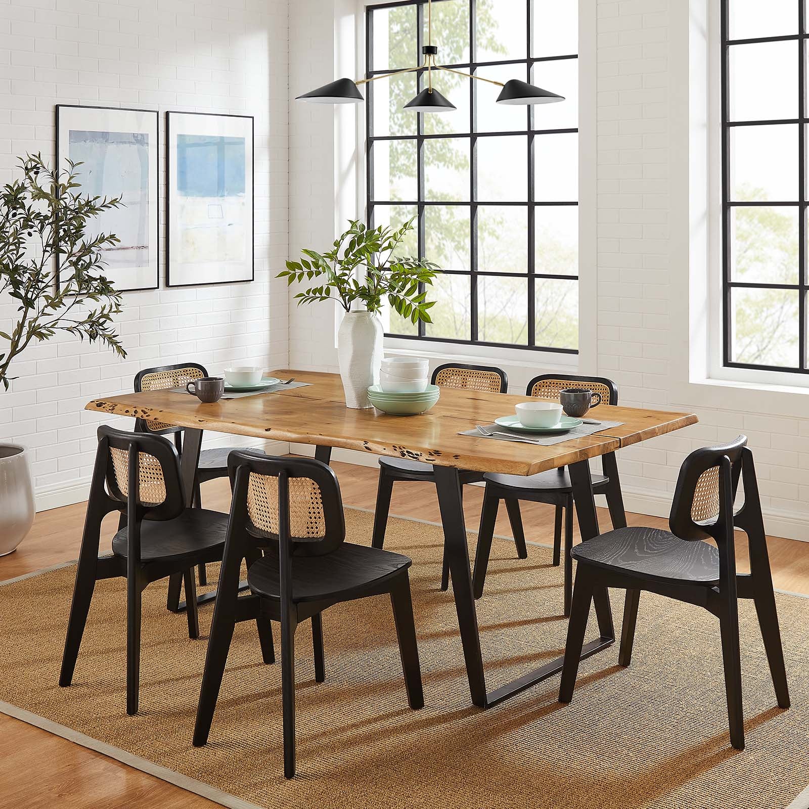 Viggo 74" Live Edge Acacia Wood Dining Table By Modway - EEI-6069 - Image 15