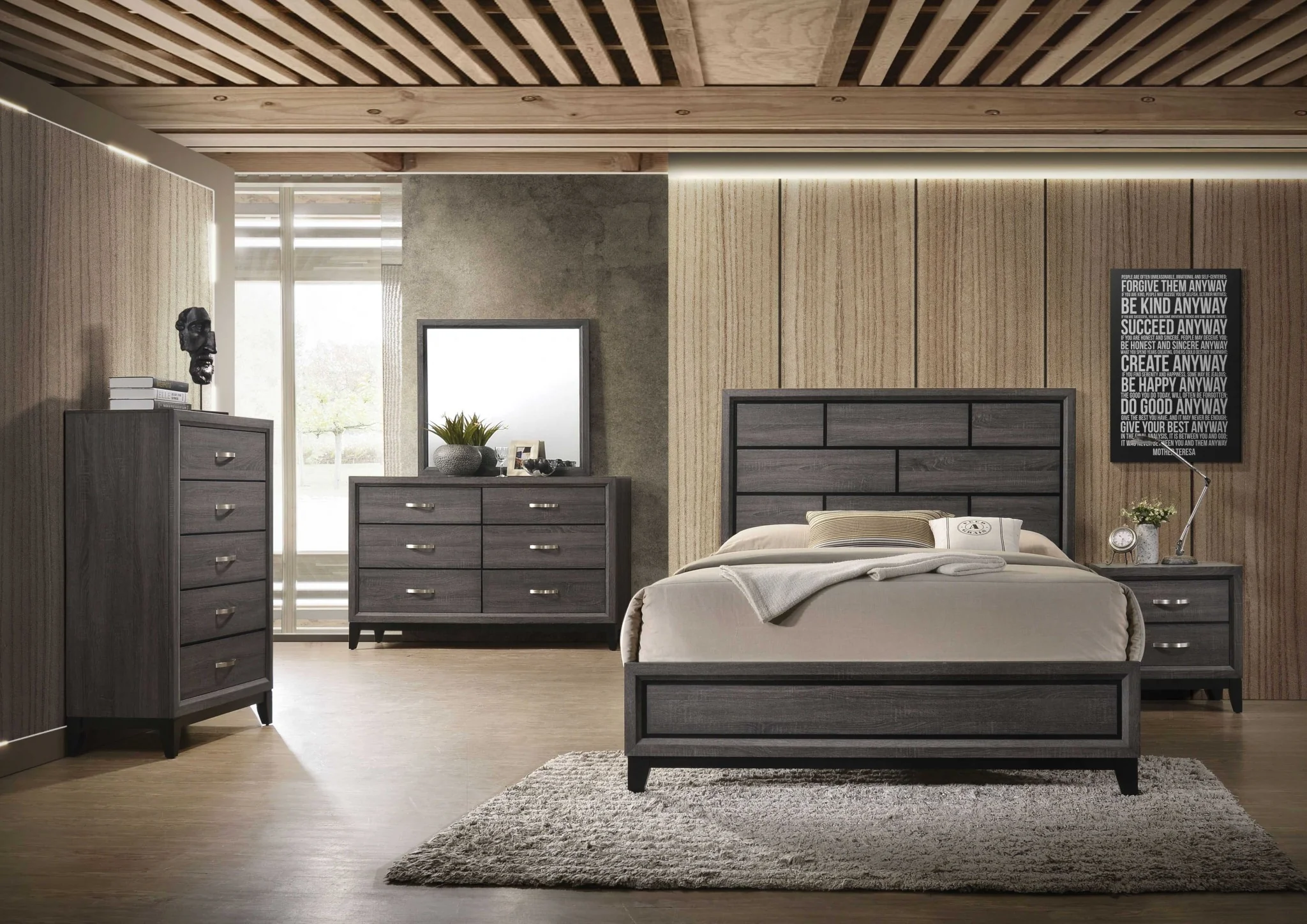 Weathered Gray Dresser By Homeroots - Image 3
