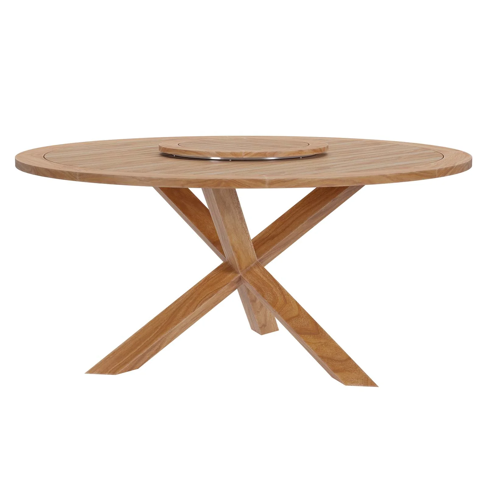 Wellspring 63" Outdoor Patio Teak Wood Dining Table By Modway - EEI-5745 - Image 3