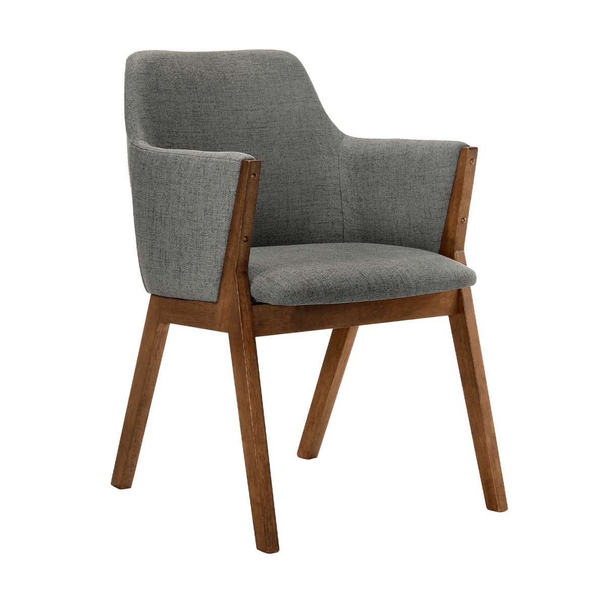 Westmont and Renzo Charcoal and Walnut 5 Piece Dining Set By Armen Living - Image 3