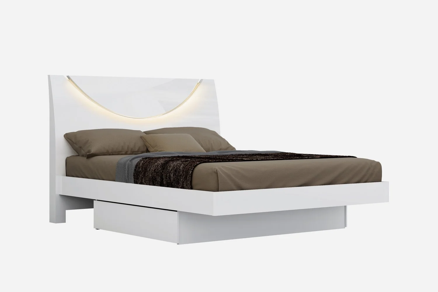 White 4Pc Queen Bedroom Set By Homeroots - Image 2