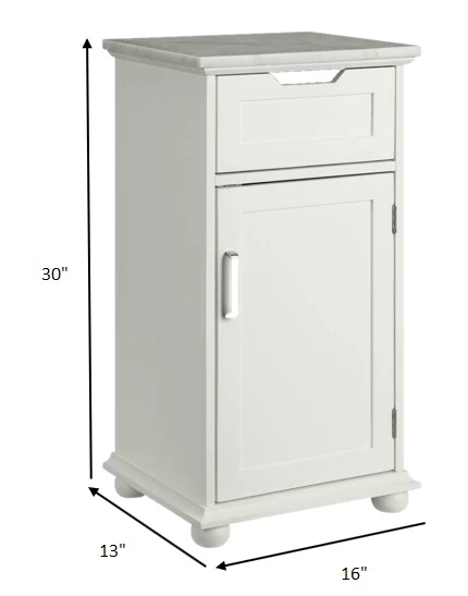 White Alluring Cabinet By Homeroots - Image 7