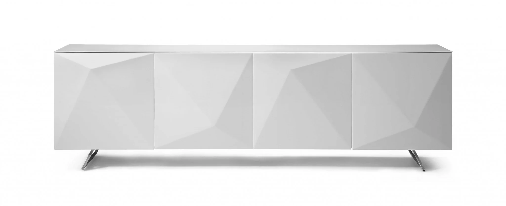 White Contemporary Storage Buffet Server By Homeroots