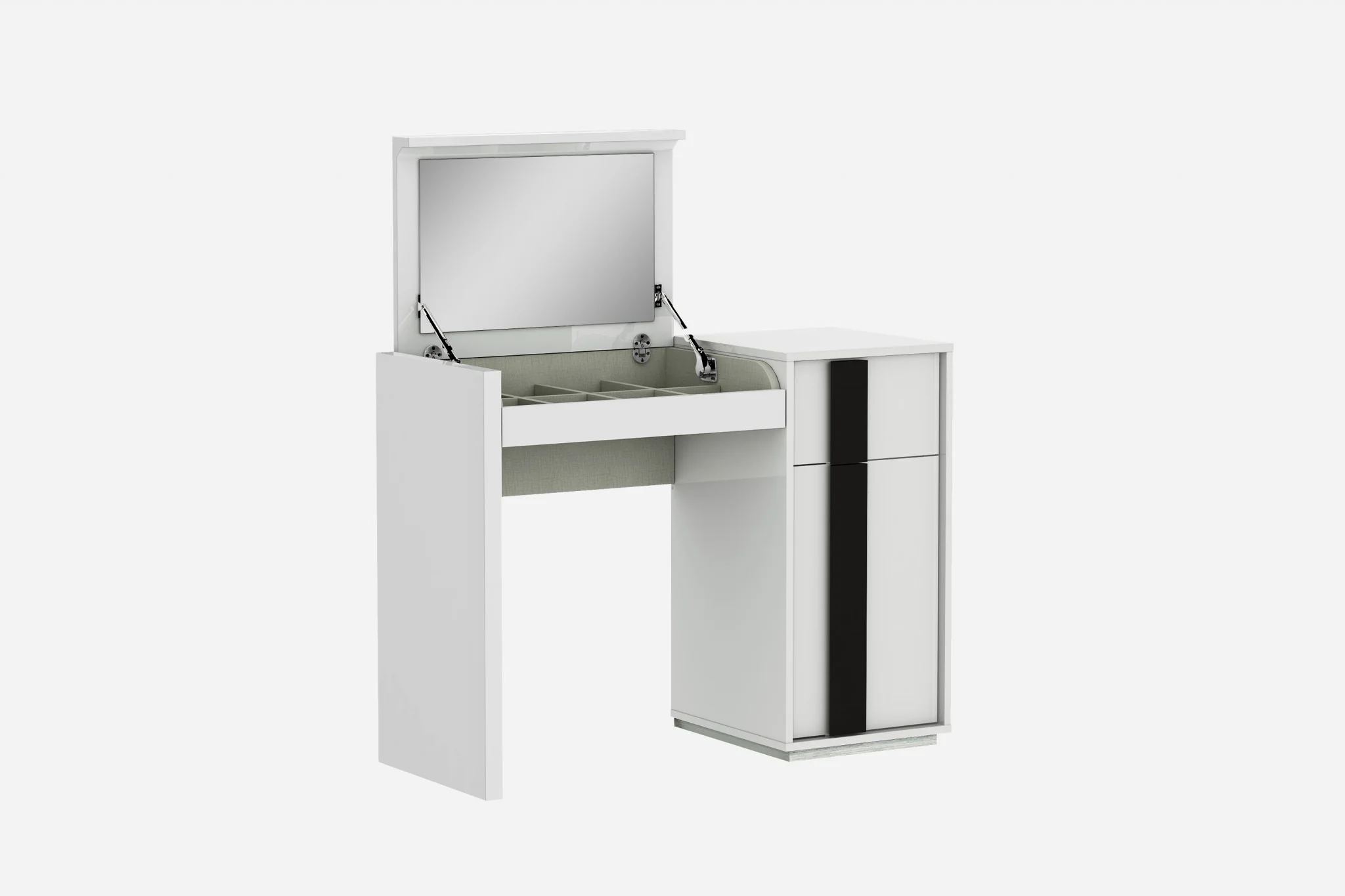 White Iron Vanity Dresser By Homeroots