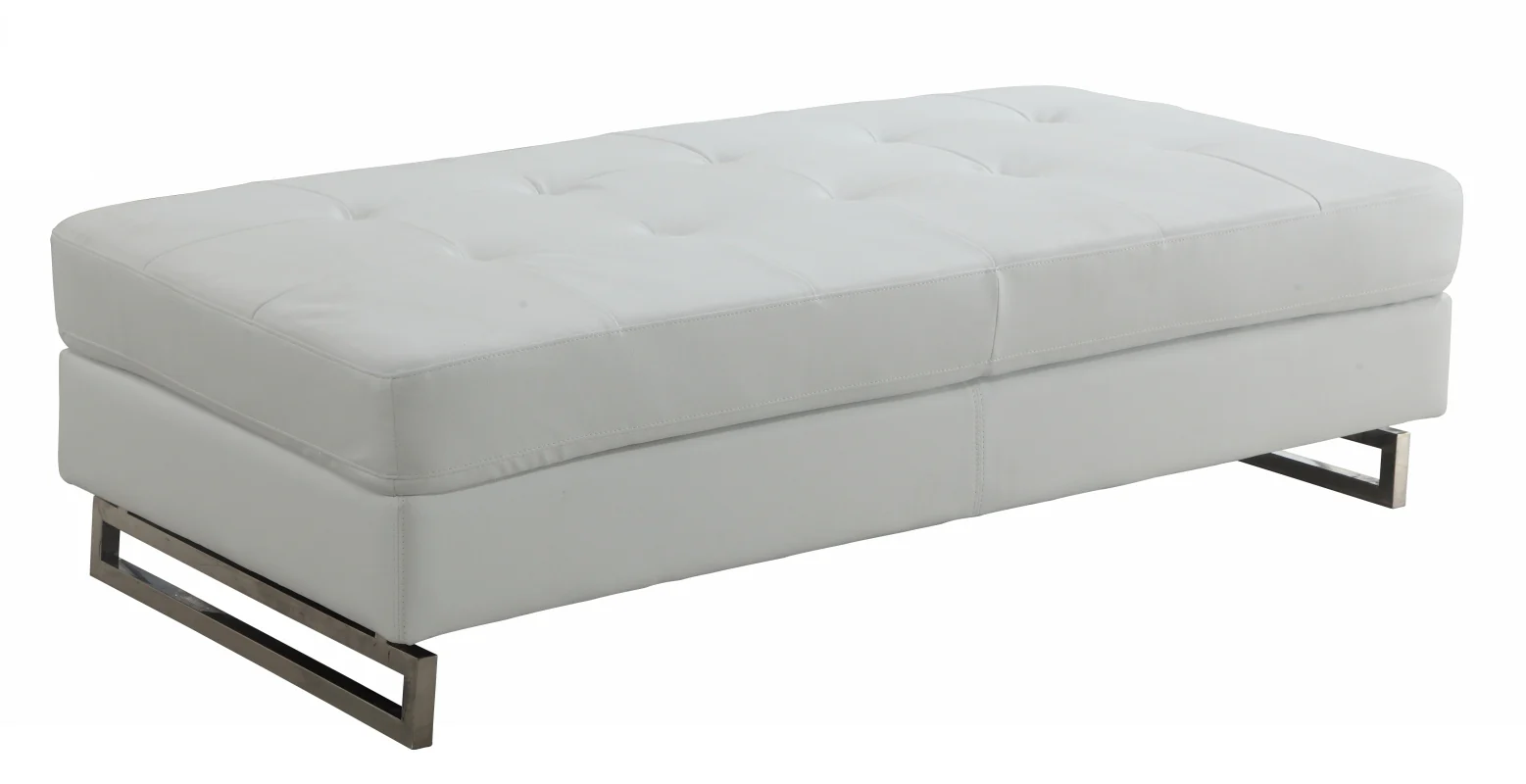 White Ottoman By Homeroots