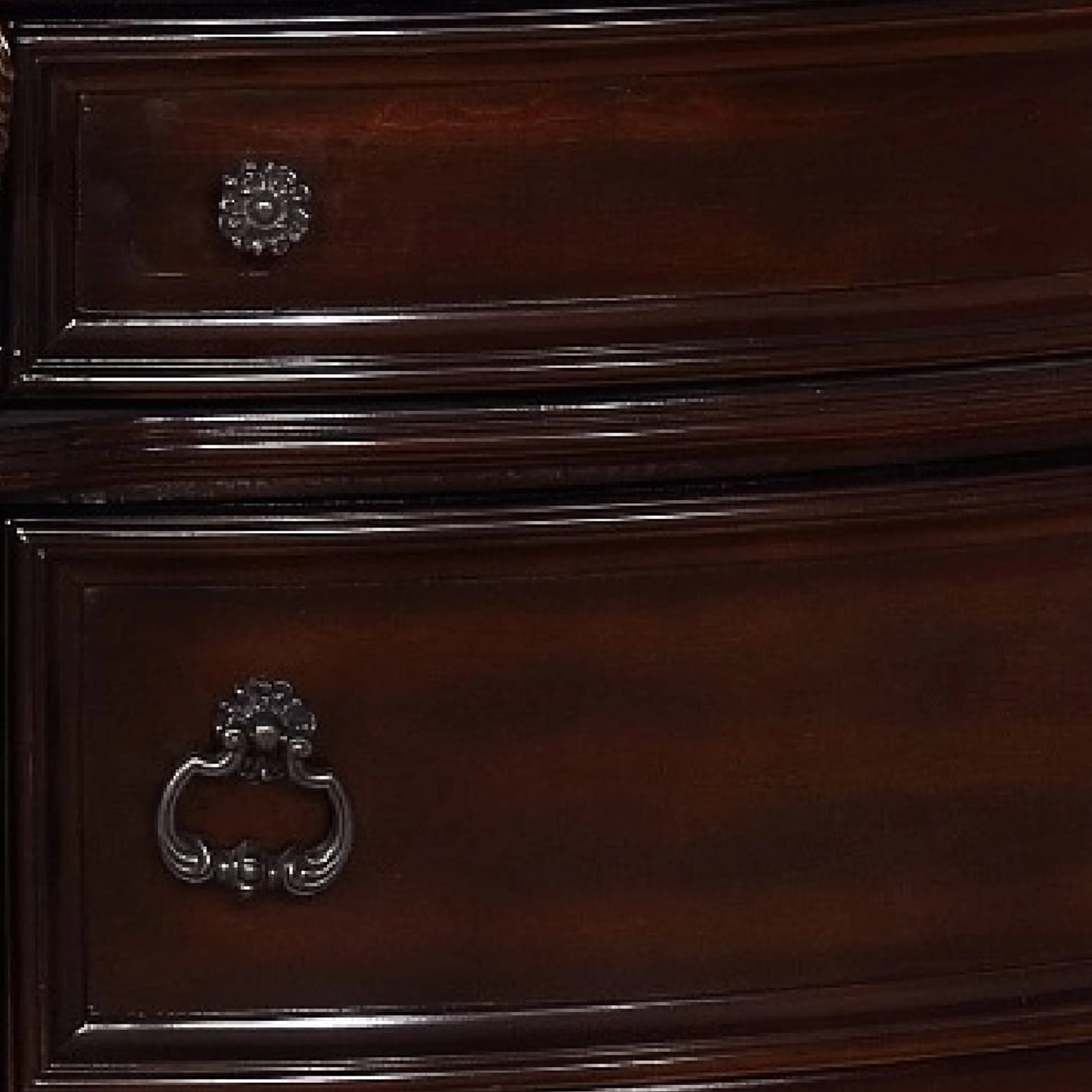 Wooden Nightstand With Three Spacious Drawers And Bun Feet, Brown By Benzara - Image 3