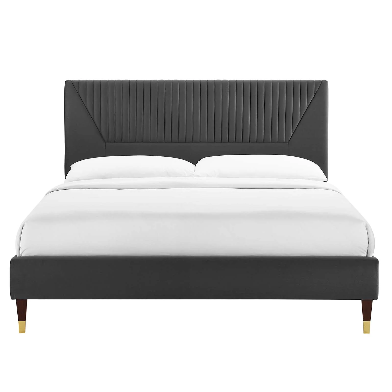 Yasmine Channel Tufted Performance Velvet Full Platform Bed By Modway - MOD-6996 - Image 4