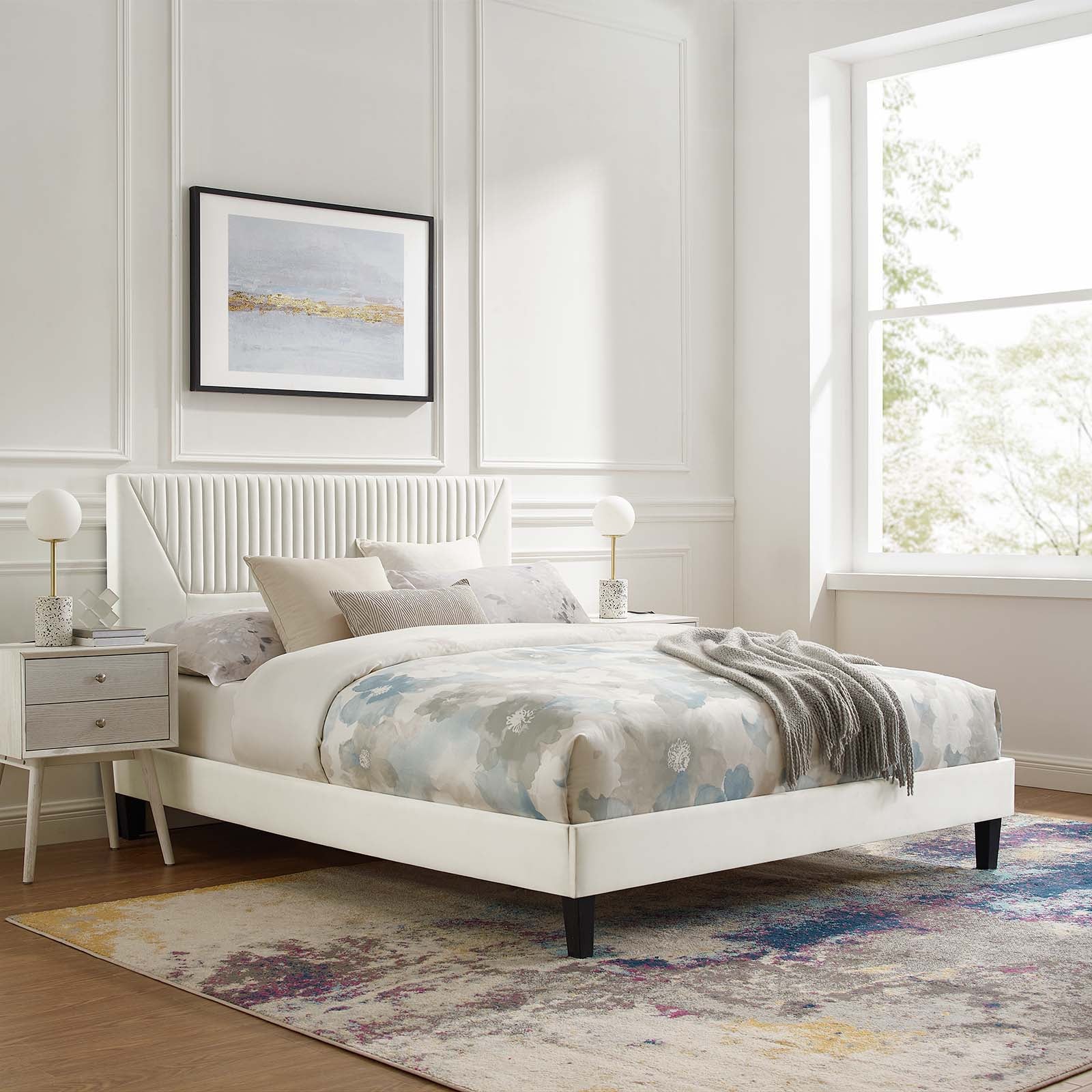 Yasmine Channel Tufted Performance Velvet Full Platform Bed By Modway - MOD-7000 - Image 32