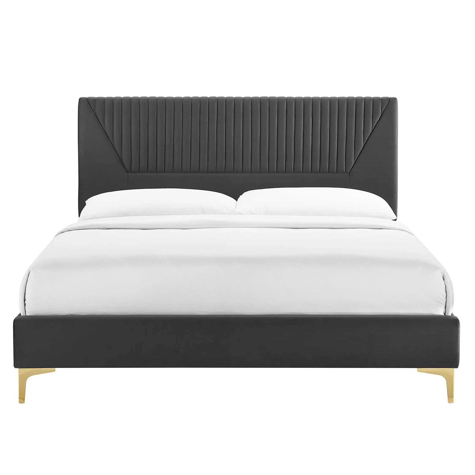 Yasmine Channel Tufted Performance Velvet Full Platform Bed By Modway - MOD-7004 - Image 4