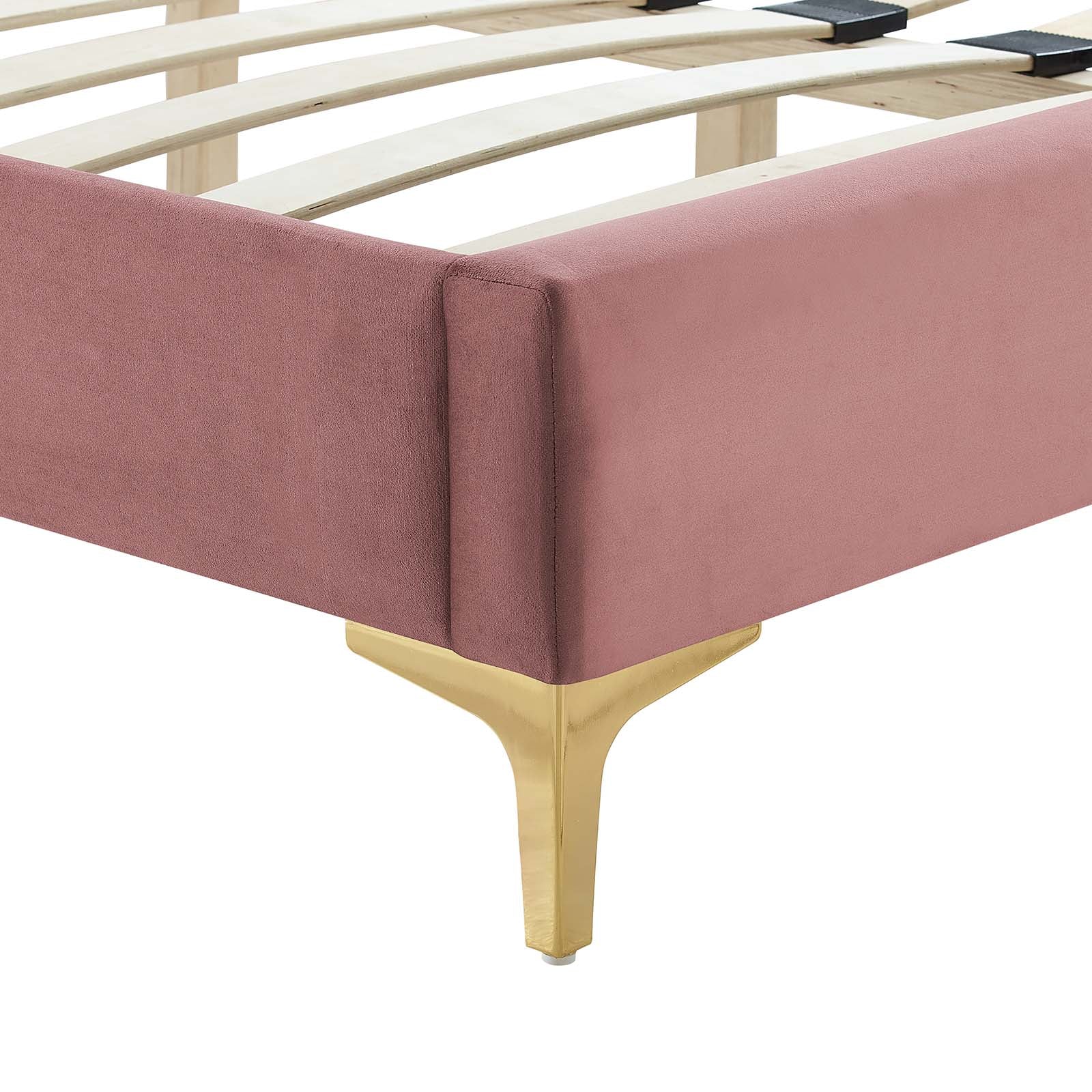 Yasmine Channel Tufted Performance Velvet King Platform Bed By Modway - MOD-7016 - Image 13