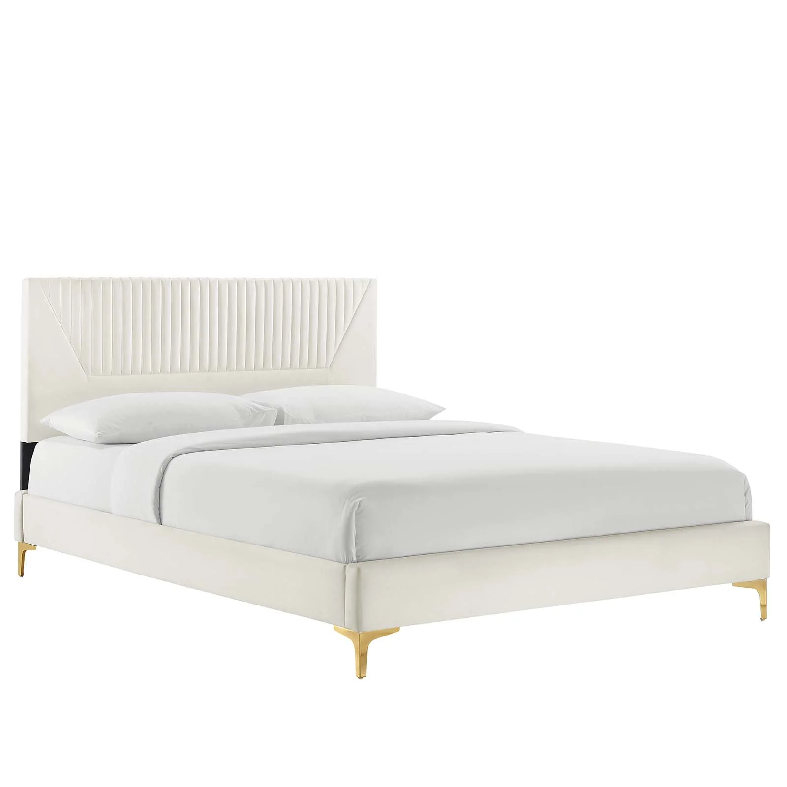 Yasmine Channel Tufted Performance Velvet King Platform Bed By Modway - MOD-7016 - Image 25