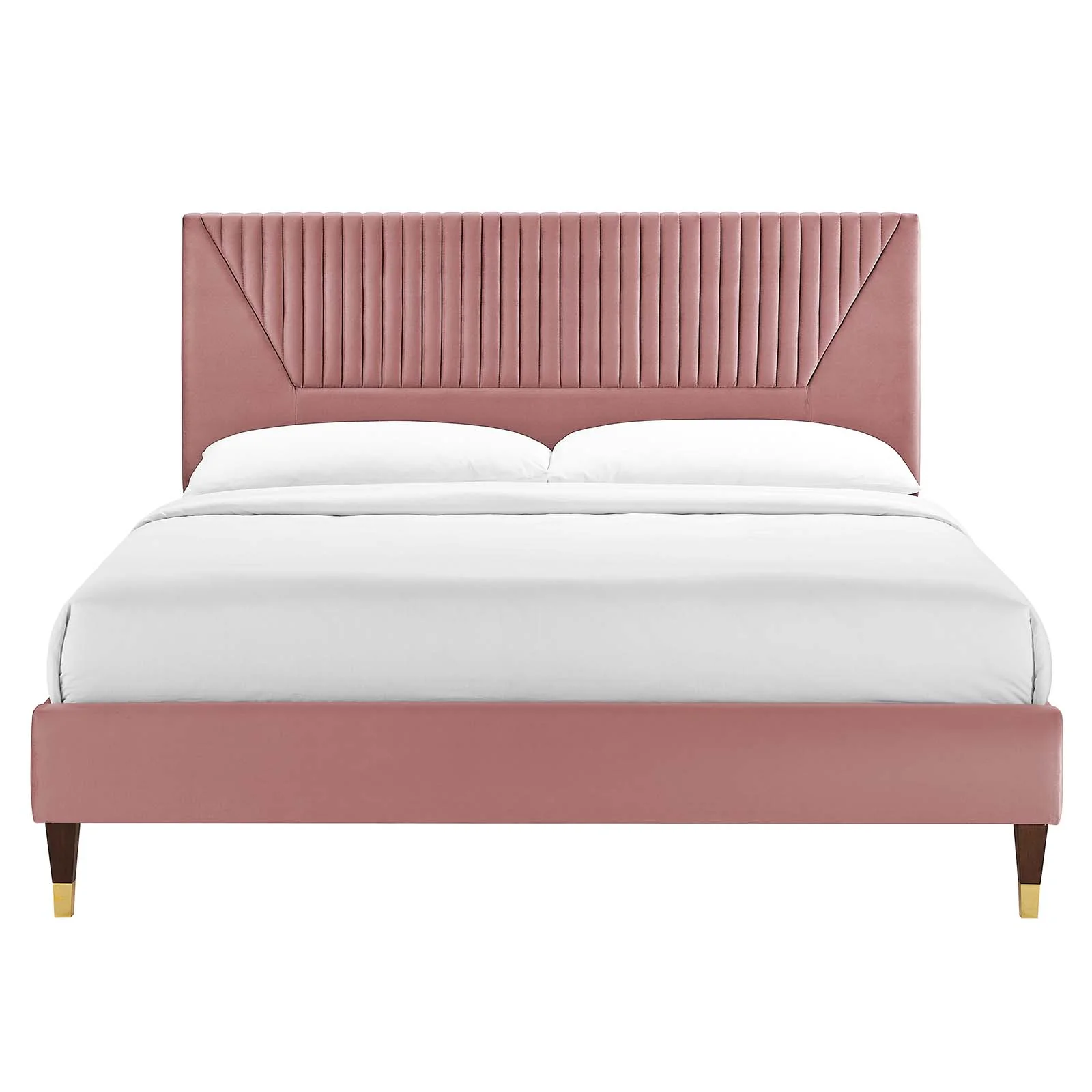 Yasmine Channel Tufted Performance Velvet Queen Platform Bed By Modway - MOD-6972 - Image 11