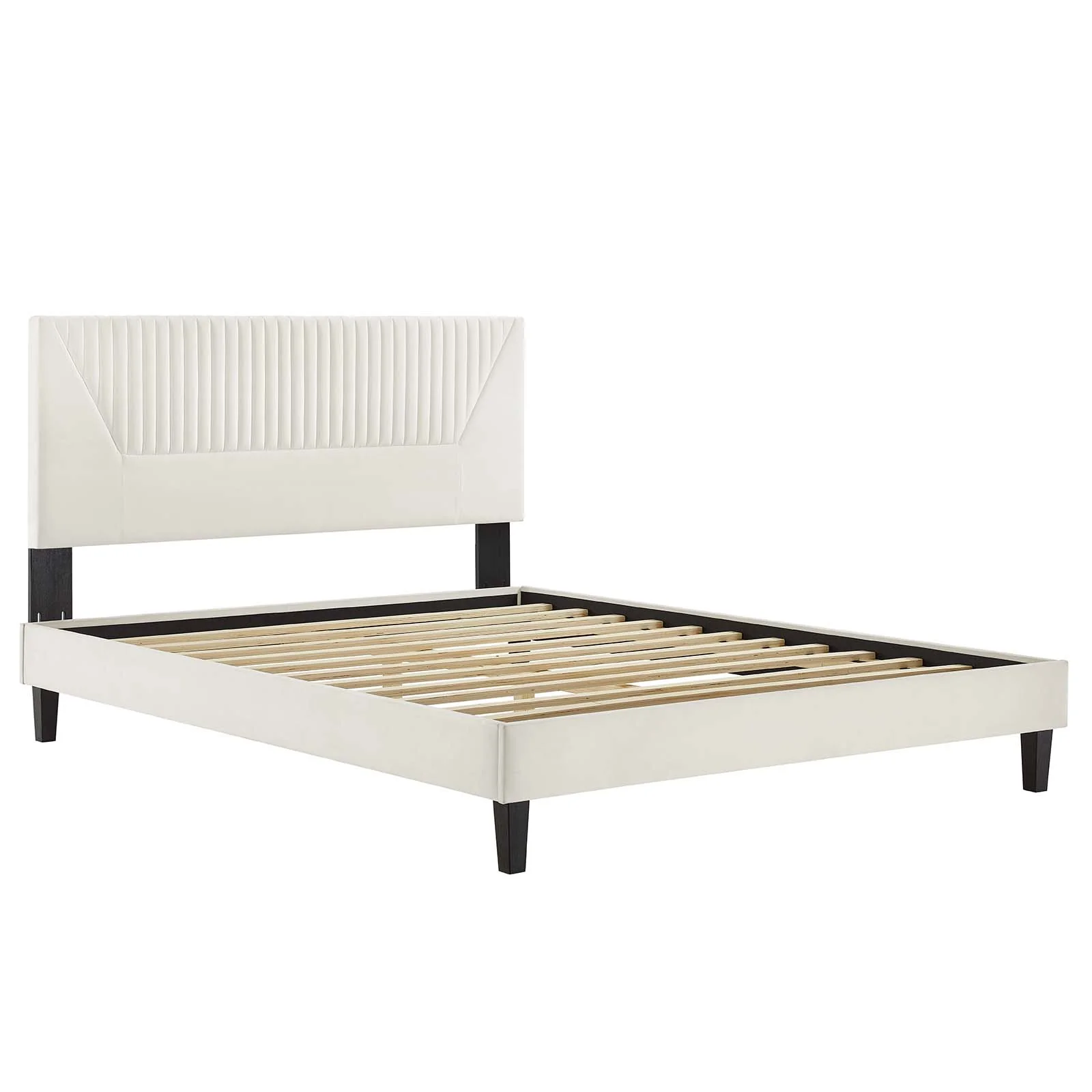 Yasmine Channel Tufted Performance Velvet Queen Platform Bed By Modway - MOD-6976 - Image 28