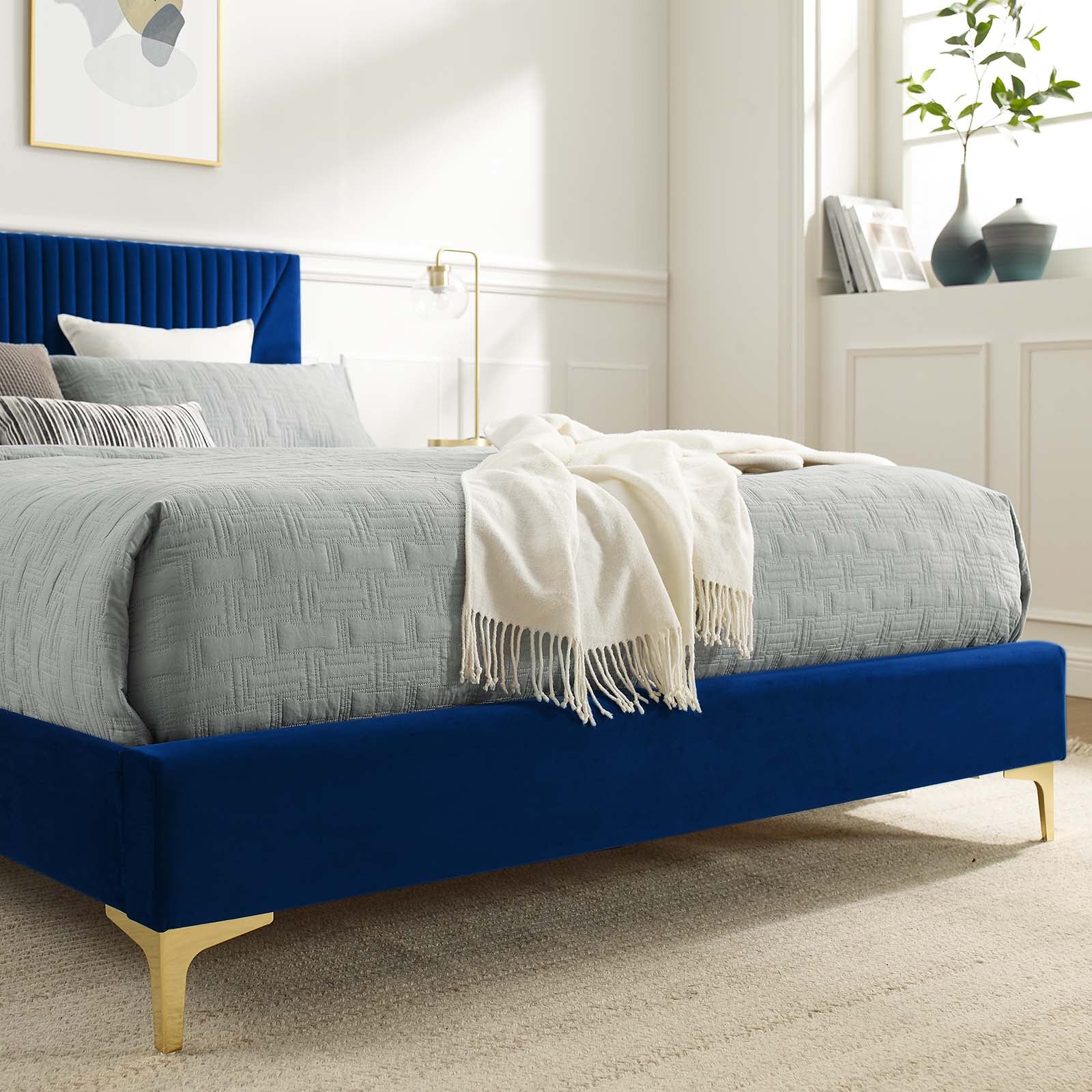 Yasmine Channel Tufted Performance Velvet Queen Platform Bed By Modway - MOD-6980 - Image 23