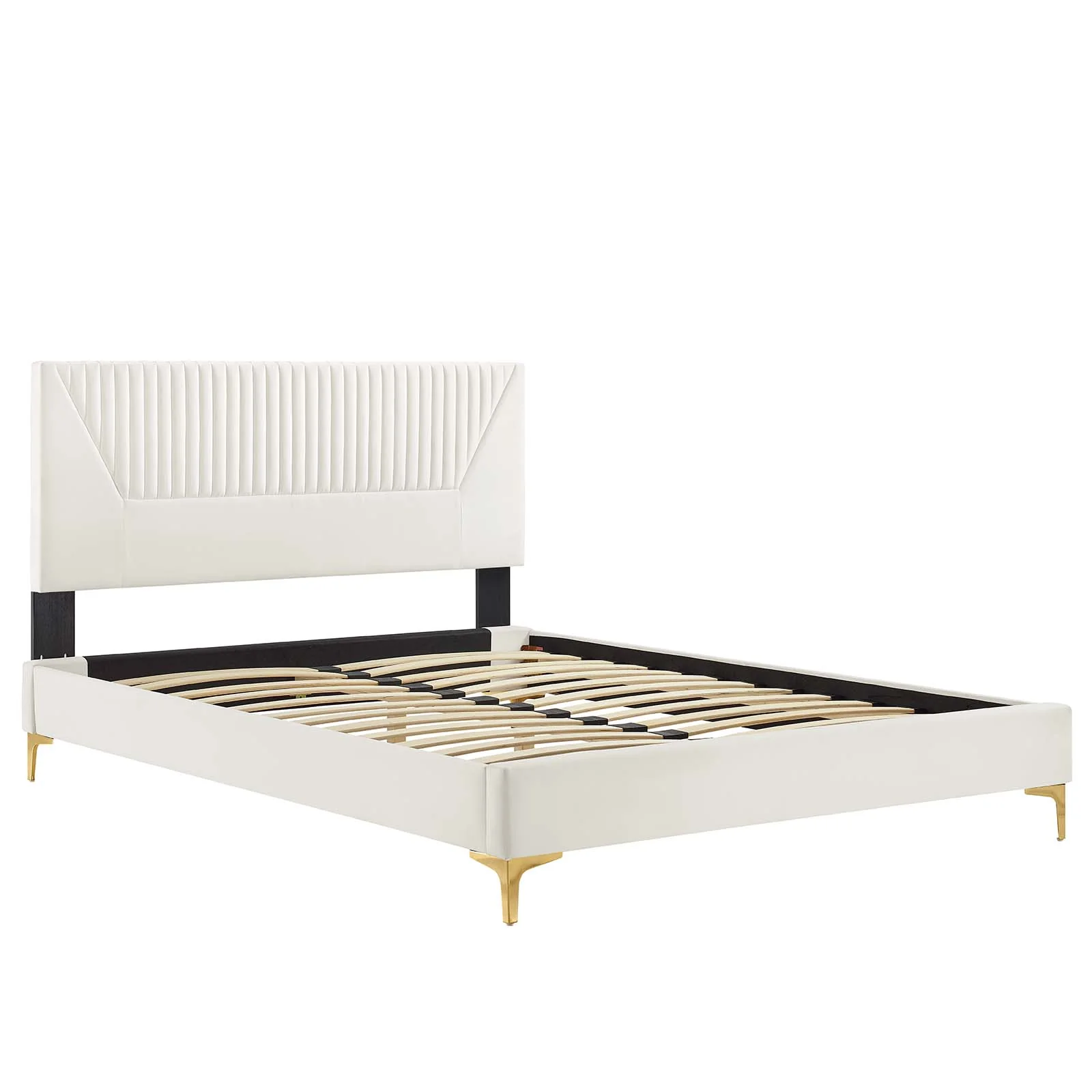 Yasmine Channel Tufted Performance Velvet Queen Platform Bed By Modway - MOD-6980 - Image 28