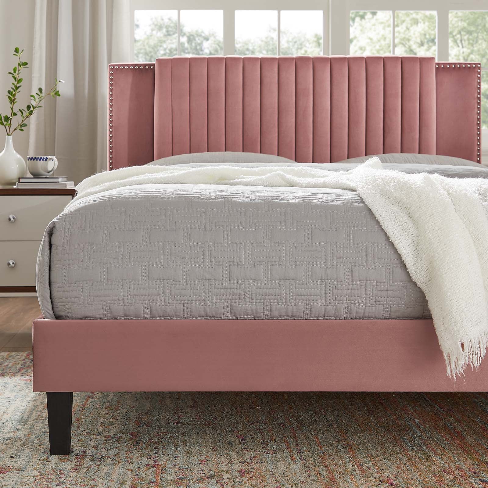 Zahra Channel Tufted Performance Velvet Full Platform Bed By Modway - MOD-6998 - Image 15
