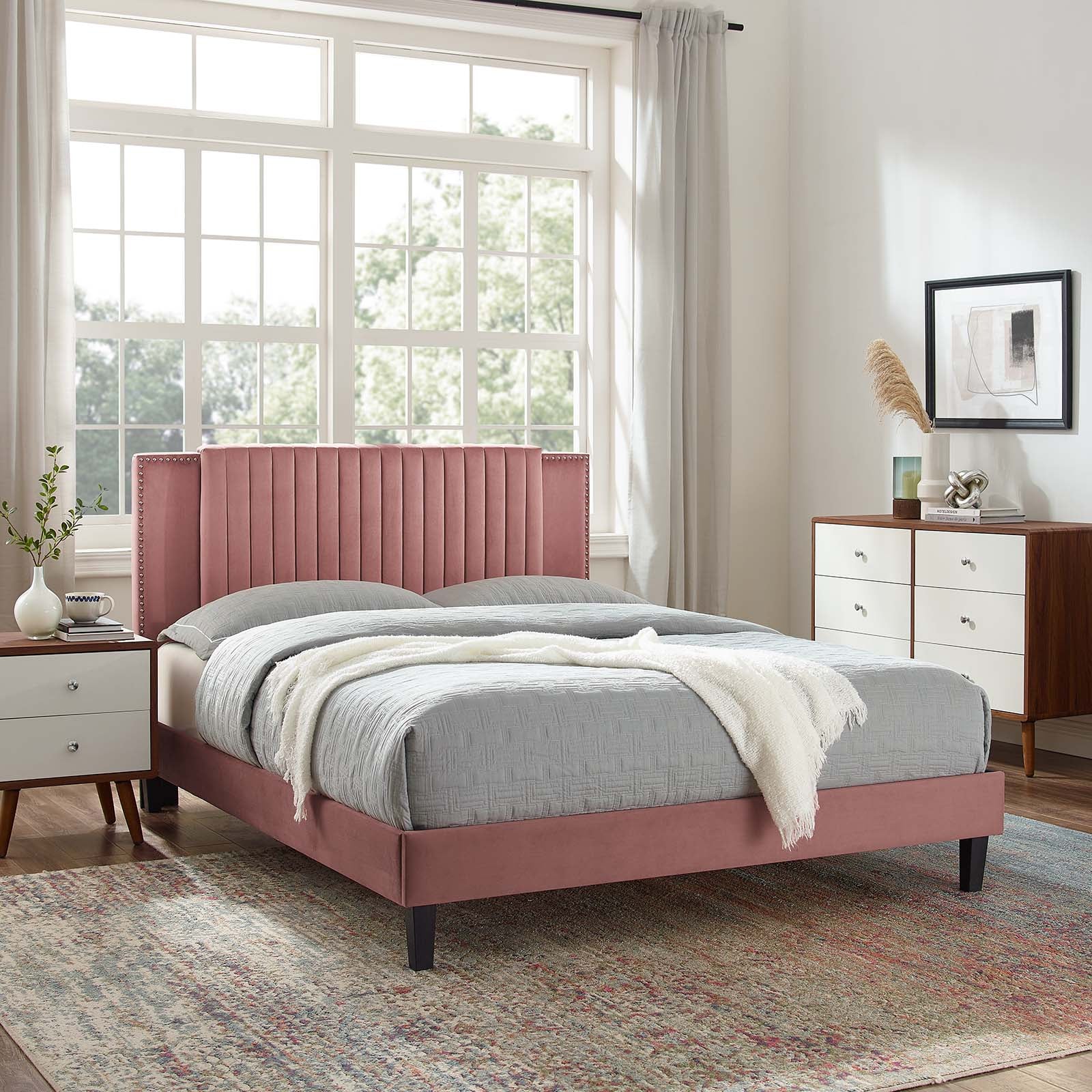 Zahra Channel Tufted Performance Velvet Full Platform Bed By Modway - MOD-6998 - Image 16