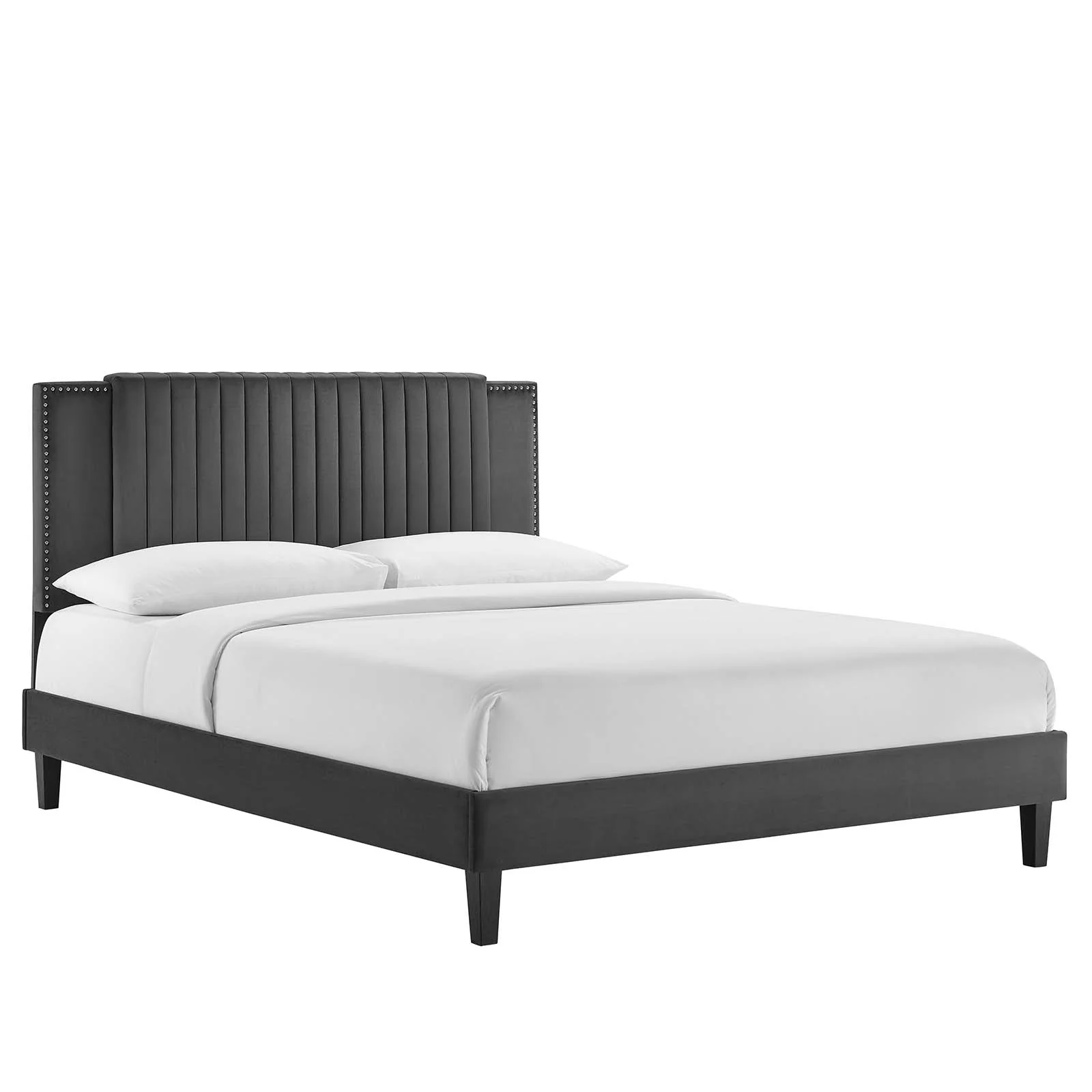 Zahra Channel Tufted Performance Velvet Full Platform Bed By Modway - MOD-6998 - Image 2