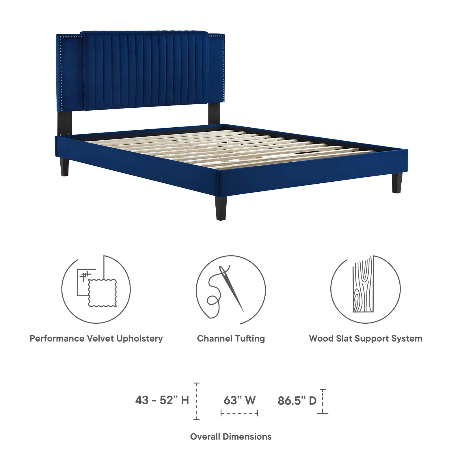 Zahra Channel Tufted Performance Velvet Full Platform Bed By Modway - MOD-6998 - Image 22