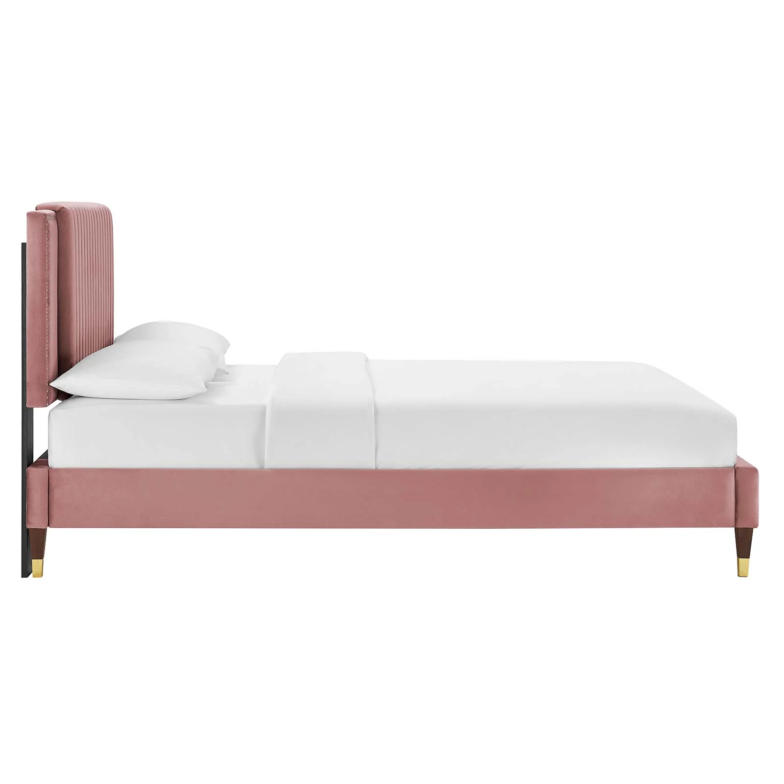 Zahra Channel Tufted Performance Velvet King Platform Bed By Modway - MOD-7006 - Image 10