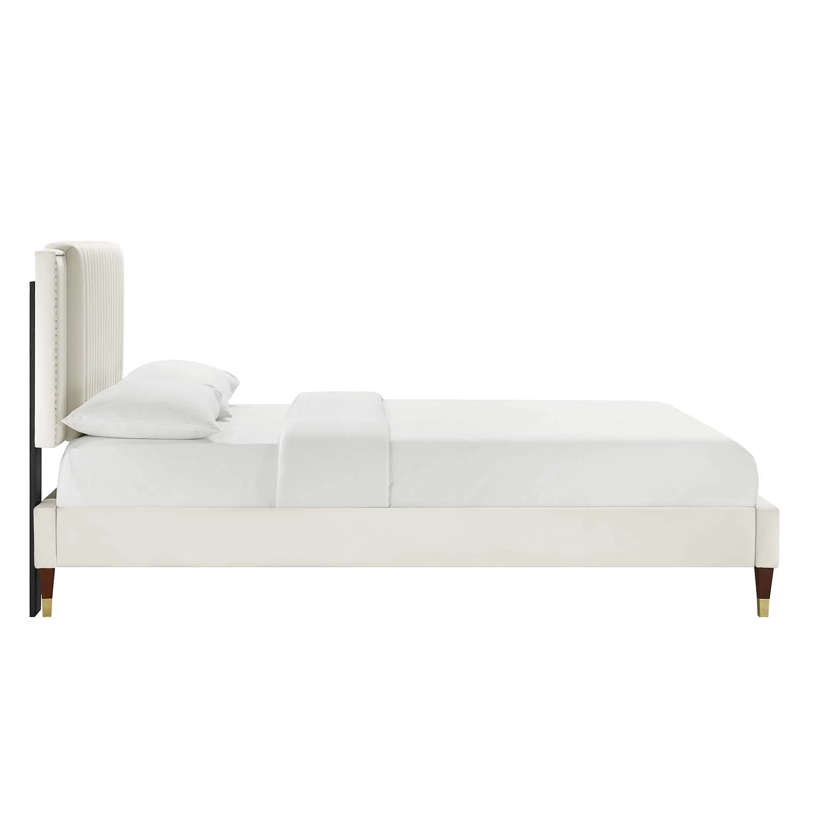 Zahra Channel Tufted Performance Velvet Queen Platform Bed By Modway - MOD-6970 - Image 26