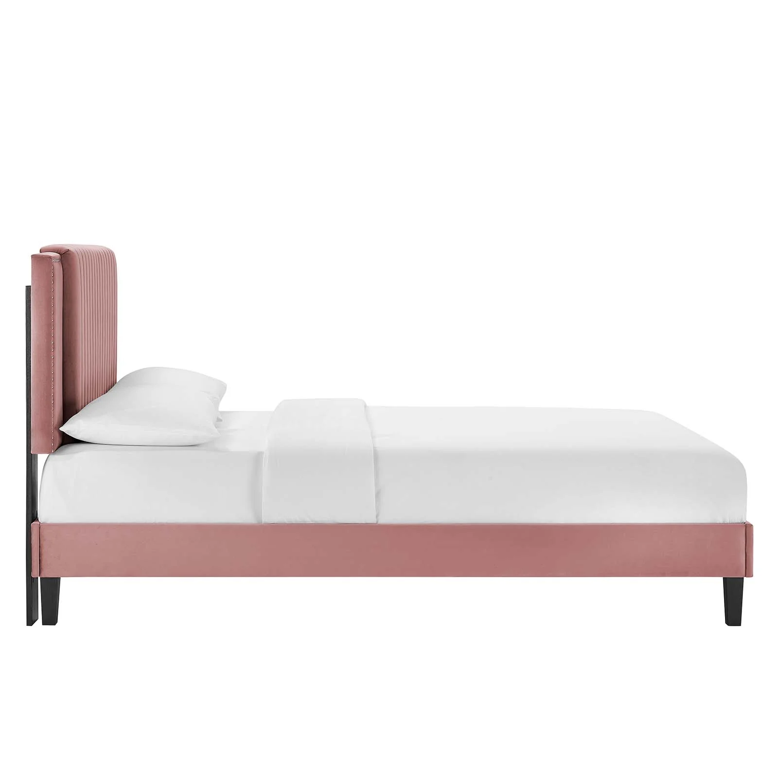 Zahra Channel Tufted Performance Velvet Queen Platform Bed By Modway - MOD-6974 - Image 10