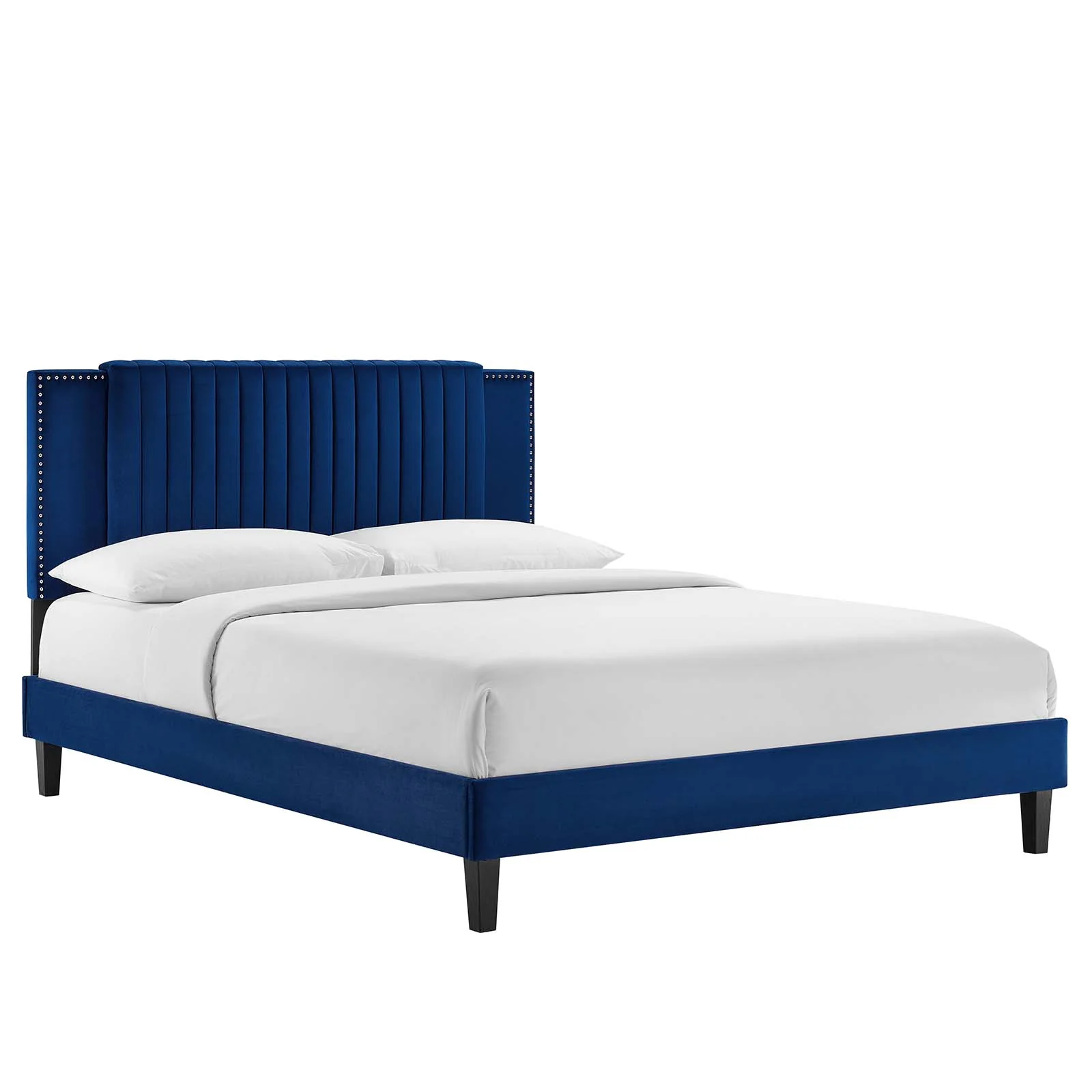 Zahra Channel Tufted Performance Velvet Queen Platform Bed By Modway - MOD-6974 - Image 17