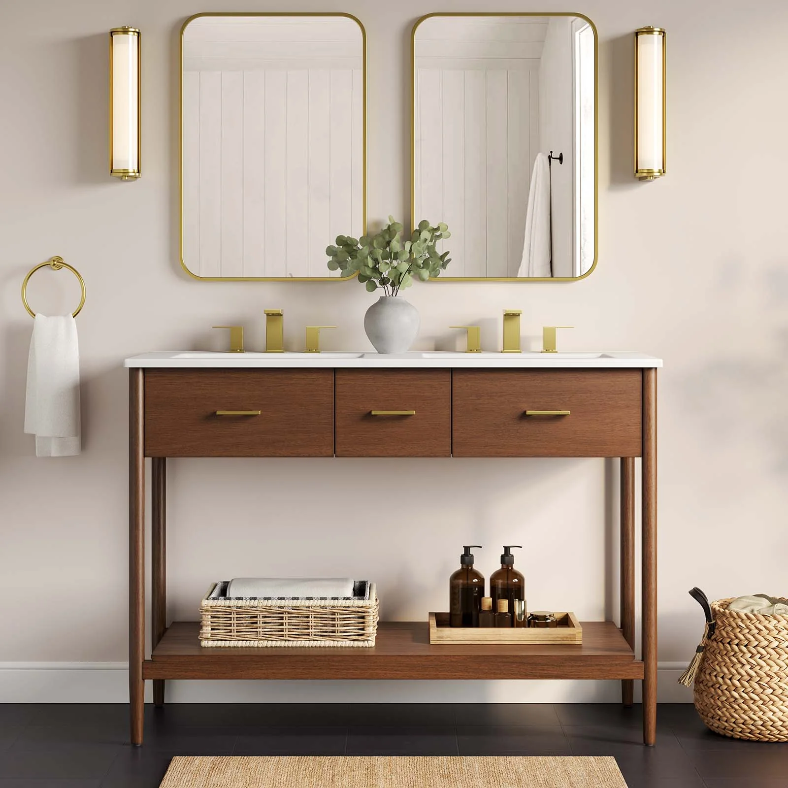 Zaire 48” Double Sink Compatible Bathroom Vanity Cabinet (Sink Basin Not Included) By Modway - EEI-6356 - Image 11