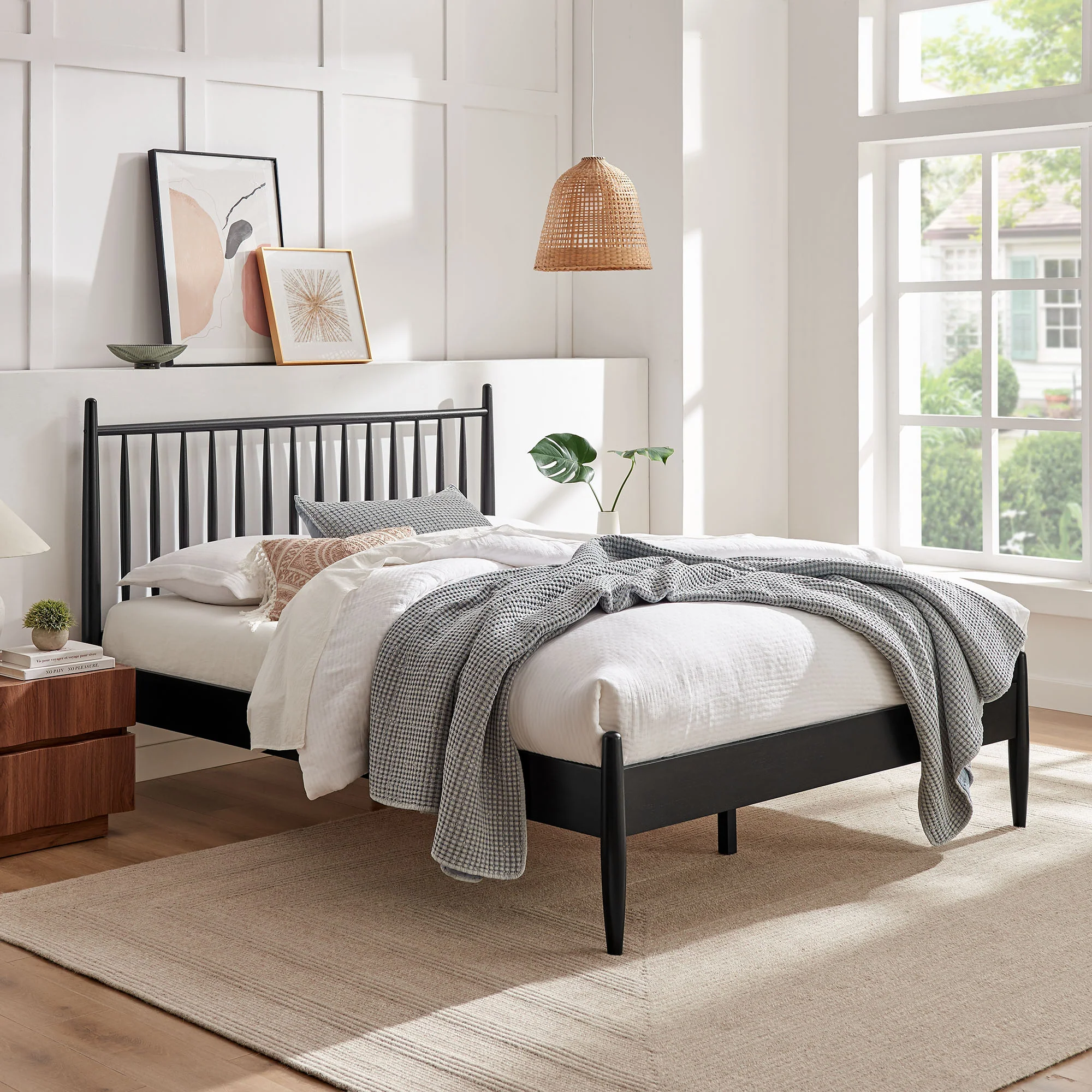 Zane Queen Size Spindle Bed by Modway - Image 6